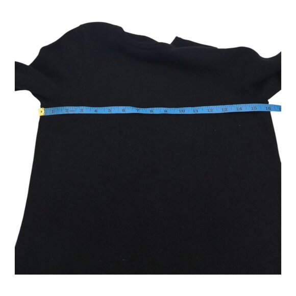 Ll.bean Sweater Women S Black Cashmere Soft Crew Preppy Career Minimalist Grudge - Picture 5 of 8